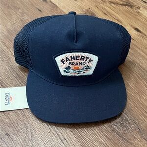 Faherty navy trucker hat, NWT